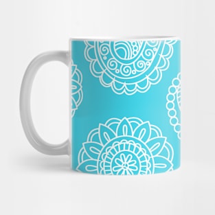 Mandala Pattern Purple and White Halloween Fall Autumn Season Mug